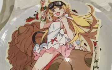 根本不舍得吃！《物语》动画剧组庆功宴蛋糕太美