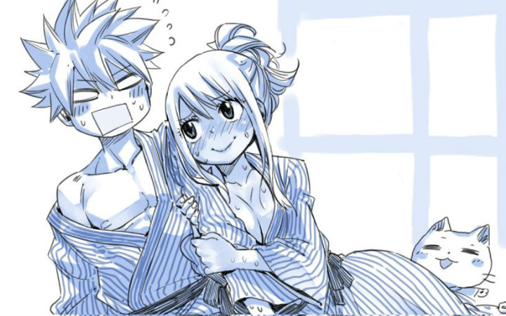 新年发狗粮！真岛浩画《妖精的尾巴》纳兹和露西的涂鸦