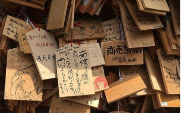 神田明神神社挂满祈求南条爱乃早日康复绘马