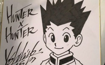 也是够了！富坚给小钢珠专家送签名画
