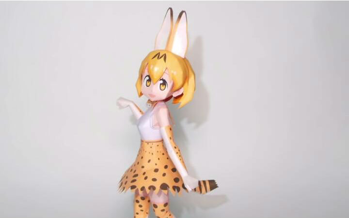 是个会做手工的friends 网友制作《兽娘动物园》薮猫纸模型